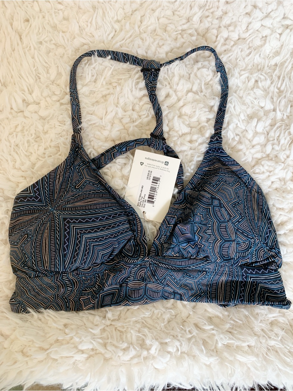 Carve Design Swim Dahlia Bikini Top in Kima & Black Small